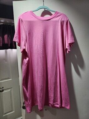 Old Navy Pink Short-Sleeve T-Shirt Dress